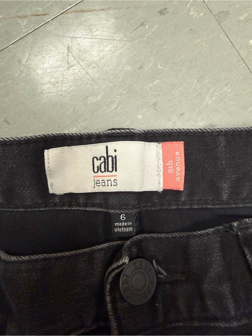 CAbi Straight-Leg Black Jeans - Picture 2 of 2